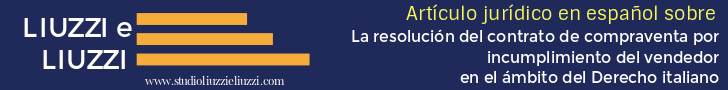 La resolución contractual en Italia por incumplimiento del vendedor